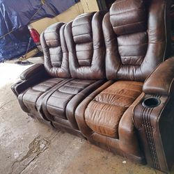 Nice double recliner electric sofa everything works 