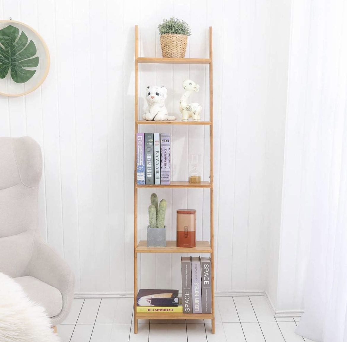 Ladder shelf