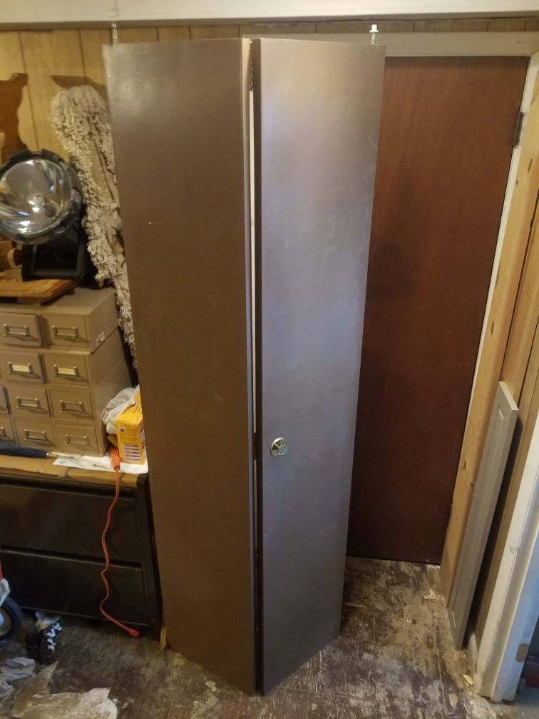 30 by 80 metal bi-fold door with Hardware
