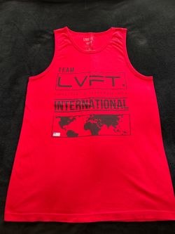 3 International Tank 2 Red’S 1 White regular price $24 each 3for $30 2 red’s size M 1 White S