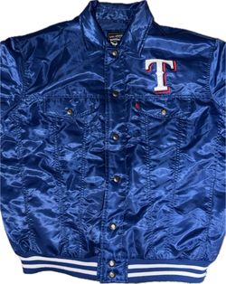 Levi's x Texas Rangers Satin Bomber Jacket size L