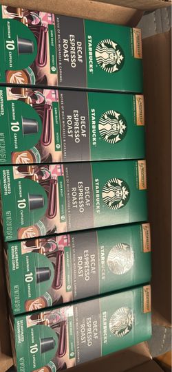 Starbucks Decaf Espresso Roast Nespresso Capsules – 5 Boxes