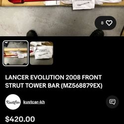 08-15 Evo X Titanium Strut Bar OEM