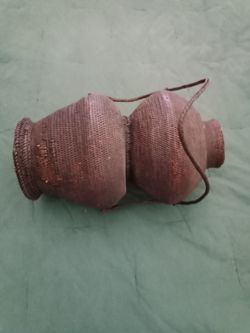 Vintage Woven Double Basket