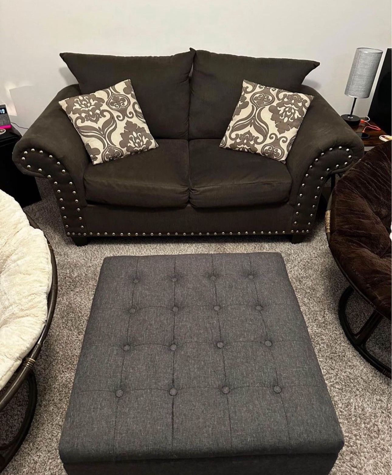 Grey Loveseat Couch