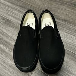 All Black Slip-On Vans