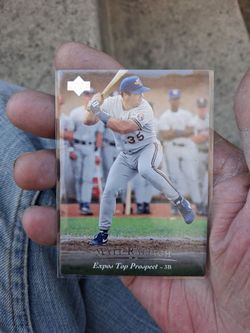 Vintage 1995 Upper Deck Matt Raleigh #210 Minor League  Burlington Bee's Minor league Rookie Card. Montreal Expos Top Prospect (1994 Copyright). Near