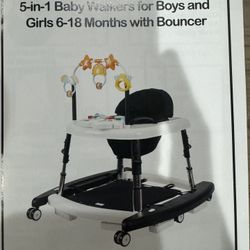5 in 1 Babywalker with bouncer