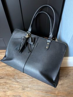 ECOSUSI Black Laptop Tote Bag