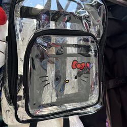 hello kitty clear backpack