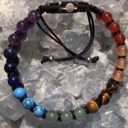 Natural 7-Chakra Gemstone Bracelet