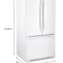 Whirlpool 35" 25.2 cu ft Full-Depth French Door Bottom Mount Refrigerator w/ Elevated Deli Drawer