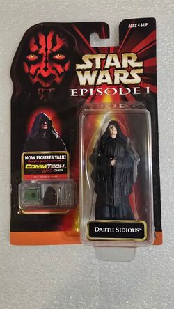 Vintage Hasbro Star Wars Episode 1 - Darth Sidious Action Figure Commtech