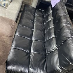 Futon Leather sofa $49 Initial Payment