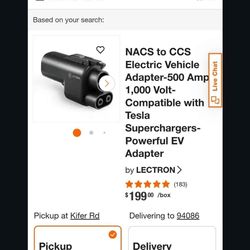 lectron nacs to ccs fast charging adapter