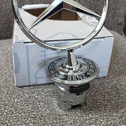 Mercedes 44mm standing hood badge emblem ornament others On Ad Sold separate SHIPPING AVAILABLE 