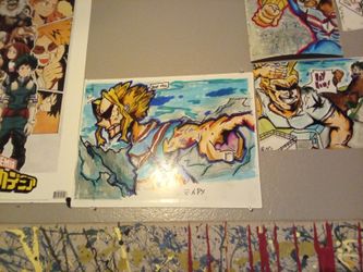 All Might Painting (Signed By Artist)