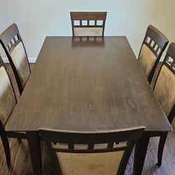 Table and Six Chairs