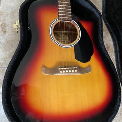 Fender FA-125CE SB Acoustic W/Hard Shell Case