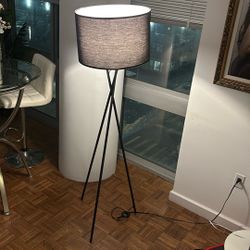 Black Tripod Lamp With Foot Switch