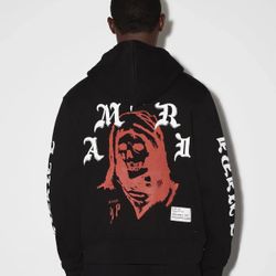 Amiri Wes Lang Solar Kings designer Hoodie in Black