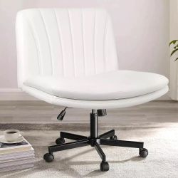 Set of 2 Brand New Cross-Legged Desk Chairs with Wheels (Must Take Both)