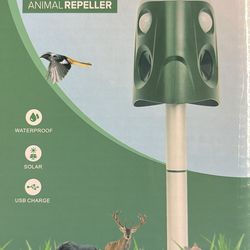 360° Induction Animal Repeller Solar Powered ( brand new in its original box)