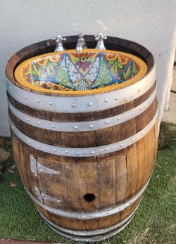 Custom Barrel vanity