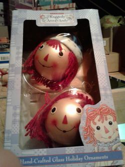 Raggedy ann-n-andy tree ornaments