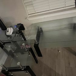 3pc Glass table set