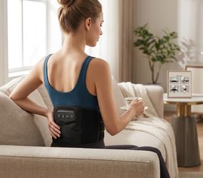 New & Factory Sealed Cordless Wearable Heating & Vibration Pad for Lower Back Relief