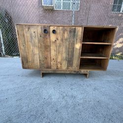West Elm Reclaimed Wood Buffet Entertainment Center Tv Stand Cabinet Sideboard Credenza Media Console.