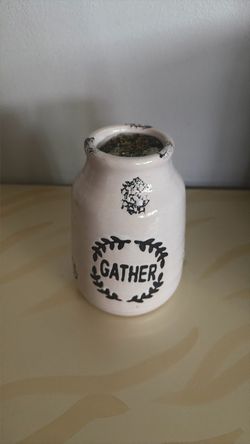 Gather Ceramic Farmhouse Crock Vase
