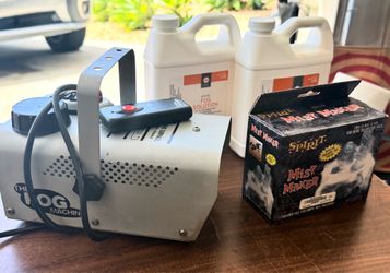 Halloween Fog Machine + Mist Maker + Metal Cauldron: Complete Set