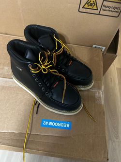 Lugz steel toe boots