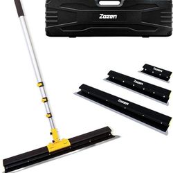 Zozen Drywall Skimming Blade Set with Portable Case, All Body made of Aluminum Alloy, 10"+24"+32" Skimming Blade + Adjustable Extension Handle + Adjus