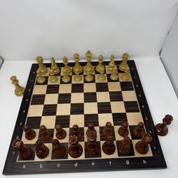 Large Wooden Chess Set w/ Board & Pieces (A&A Alex.H & Abel.C)