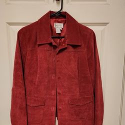 Dark Pink Suede Jacket (S)