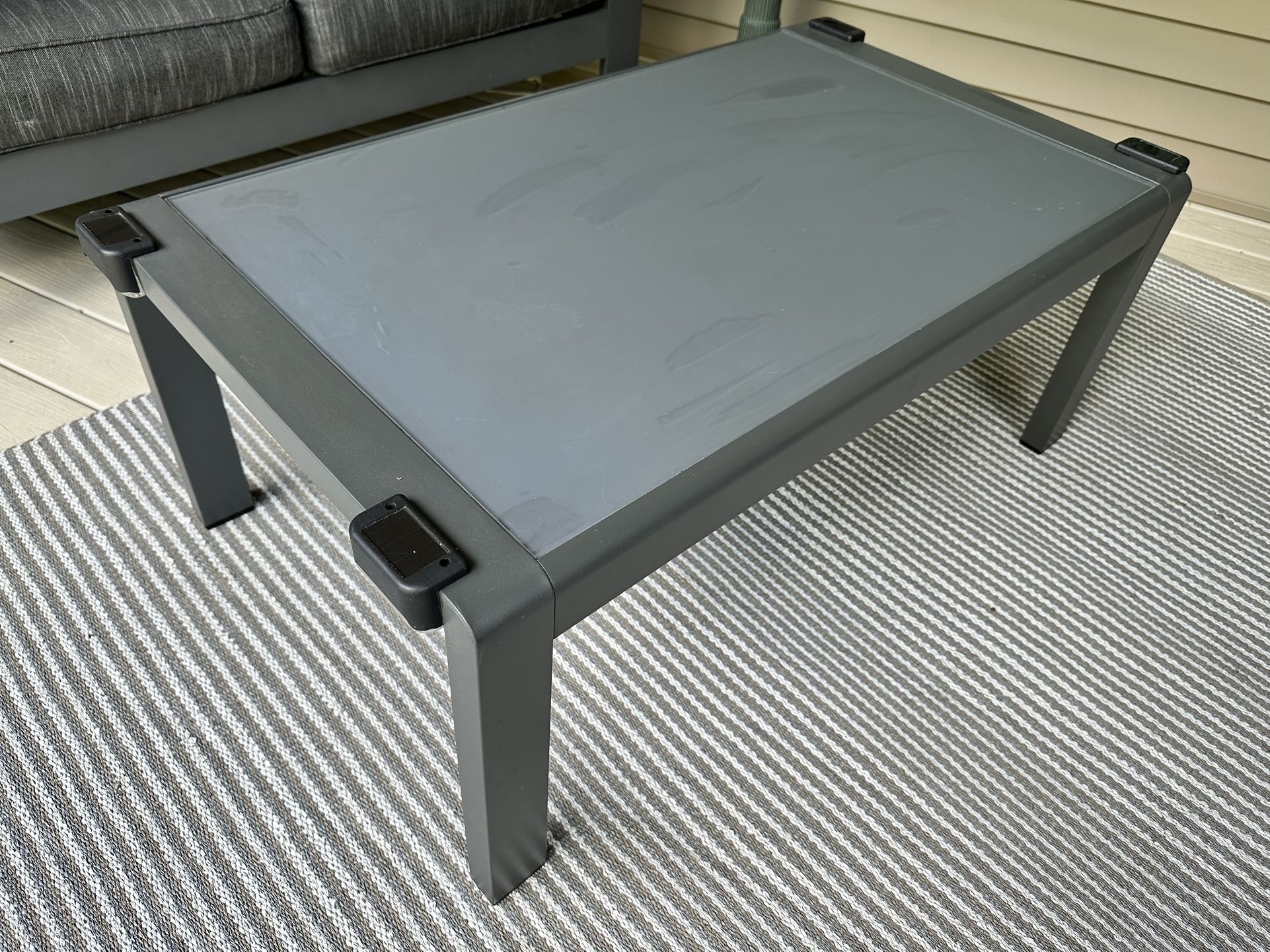 Contemporary Grey Outdoor Table- NEW BOXED