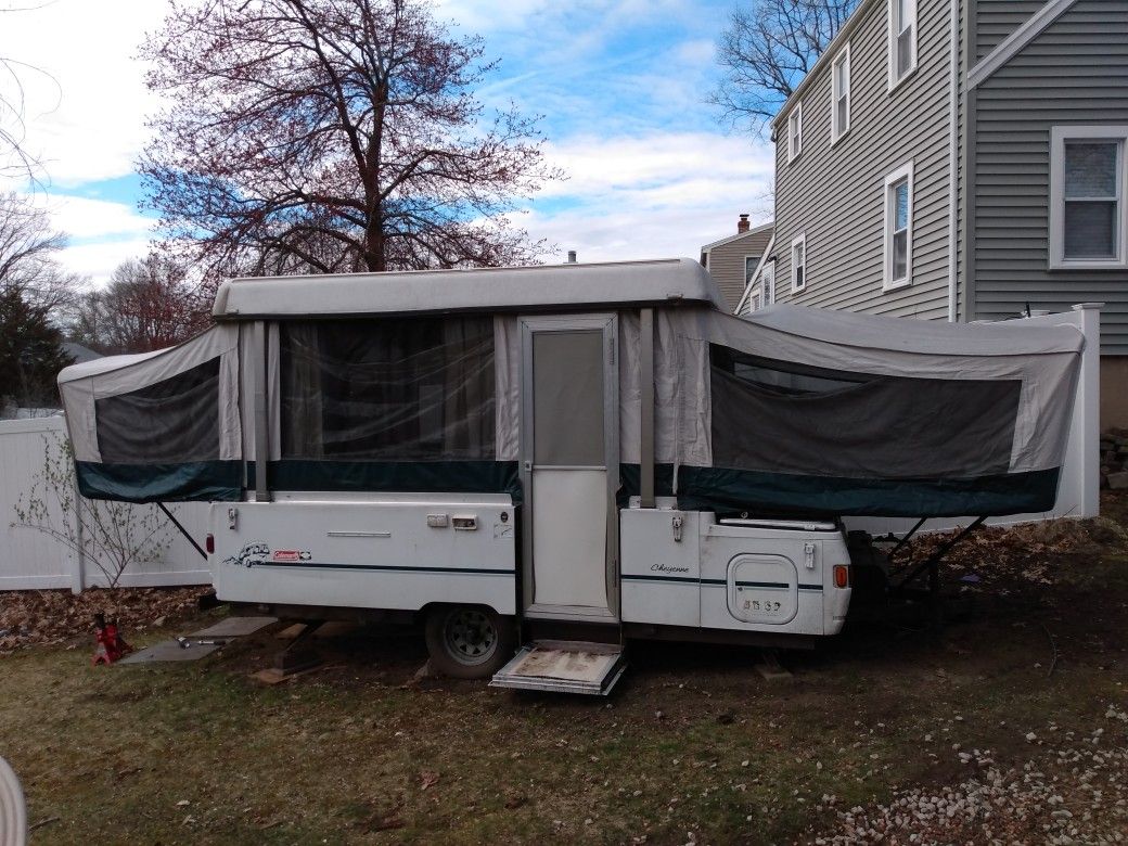 Coleman pop up trailer