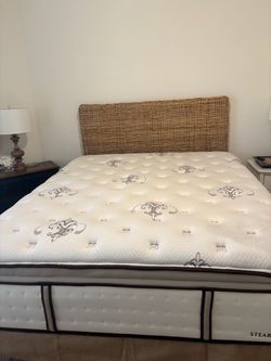 Cal King Size Sterns and Foster Quality Pillow Top Bed