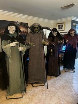 Halloween decorations 6-foot-tall Vintage Grim Reapers