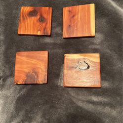 4 Set Wood Coasters