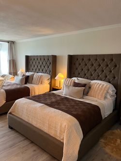 Queen sized bed