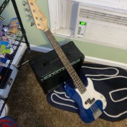 Bass guitar( barcleona) and stagg Amplifier 