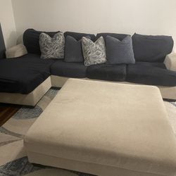 Sectional, Oversized Ottoman, Covers