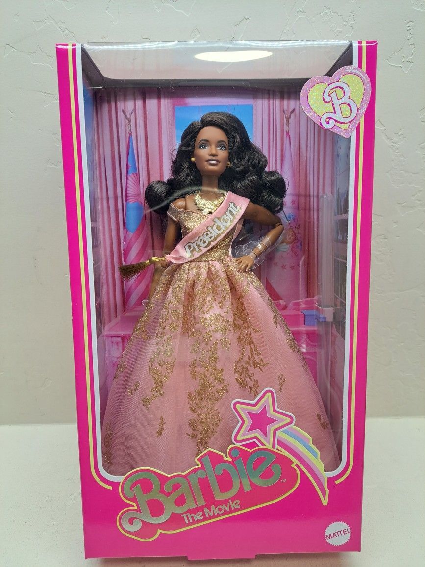 barbie pink and gold dress Barbie Fashions Complete Look Gold Gown with Pink Tulle Set – Square Imports