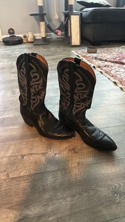 Size 12 Danpost Black Cowboy boots