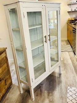 Glass Cabinet with Doors