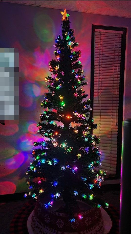 7ft LED Christmas Tree Bundle Artificial Ornaments Skirt Collar